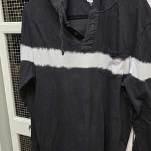 Men's Black and White Casual Shirt
